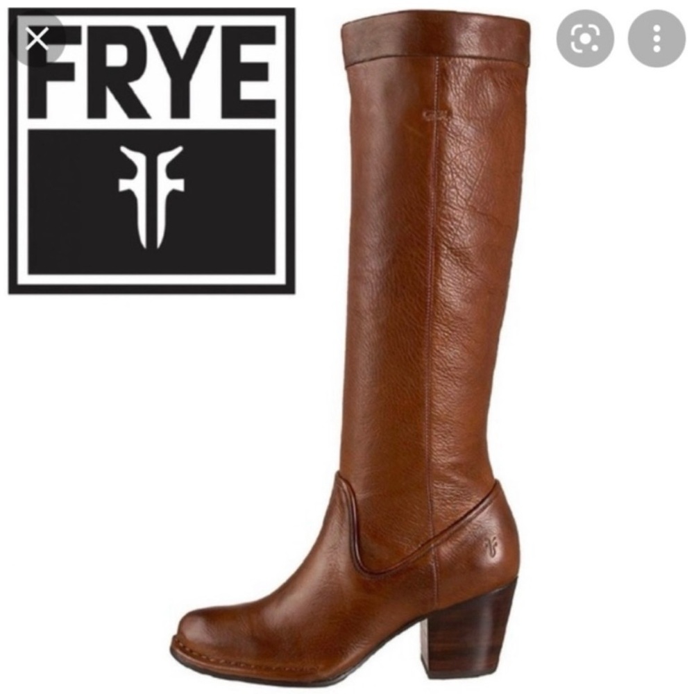 Frye Rory’s Scrunch Boots Brown Leather Boots Size 10